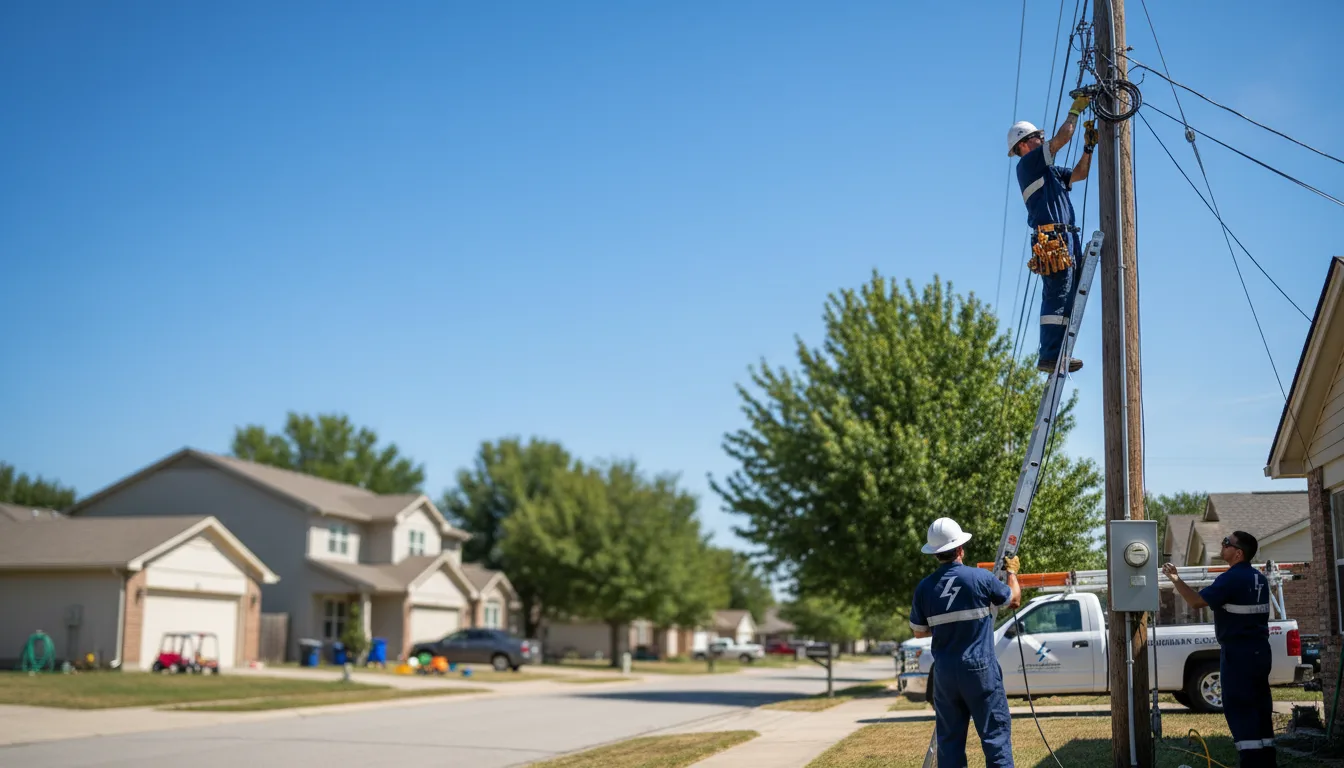 Residential electrician providing installation services in Smithfield, RI